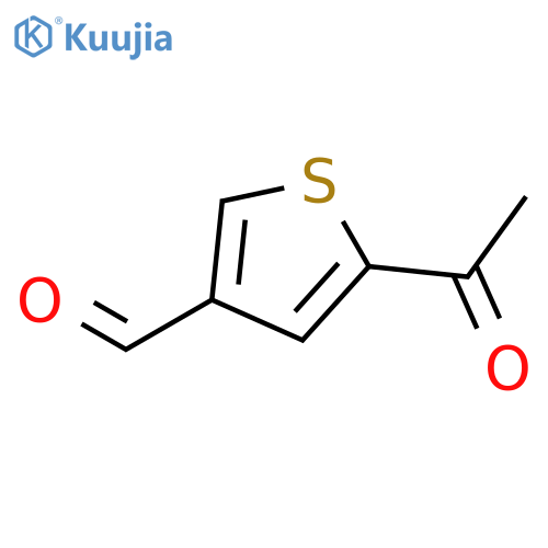 5-Acetylthiophene-3-carbaldehyde structure