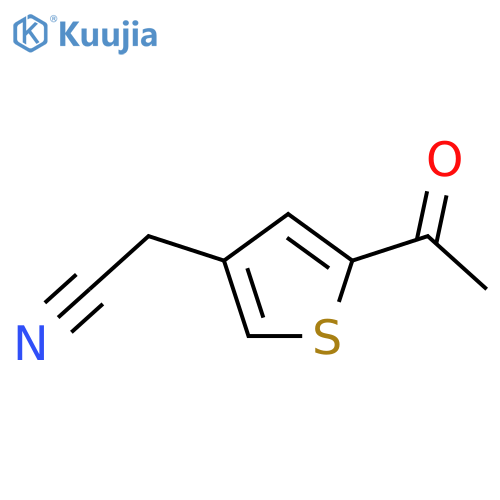 2-Acetyl-4-(cyanomethyl)thiophene structure