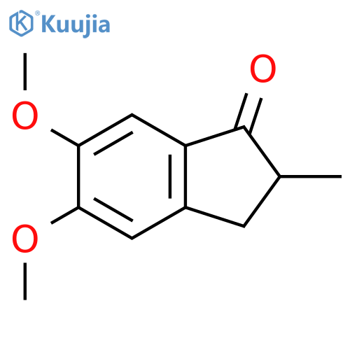 5,6-Dimethoxy-2-methyl-indan-1-one structure