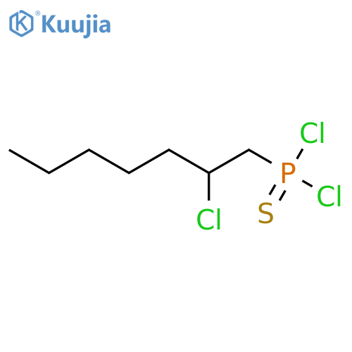 Phosphonothioic dichloride, (2-chloroheptyl)- structure
