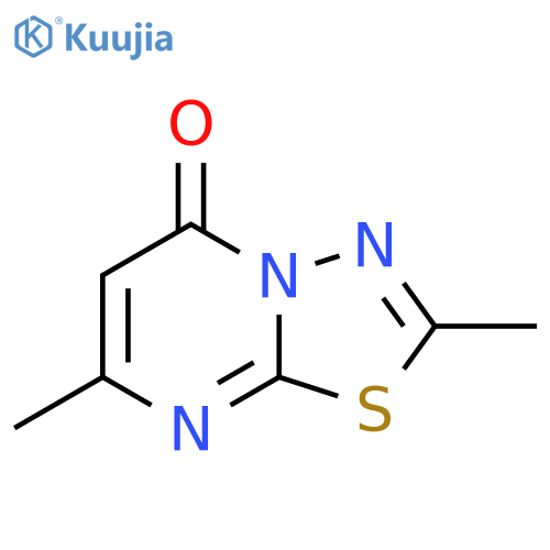 2,7-Dimethyl-5H-[1,3,4]thiadiazolo[3,2-a]pyrimidin-5-one structure