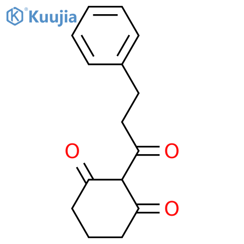 2-(1-Oxo-3-phenylpropyl)-1,3-cyclohexanedione structure