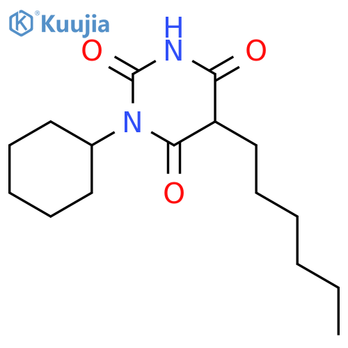 1-cyclohexyl-5-hexylpyrimidine-2,4,6(1H,3H,5H)-trione structure
