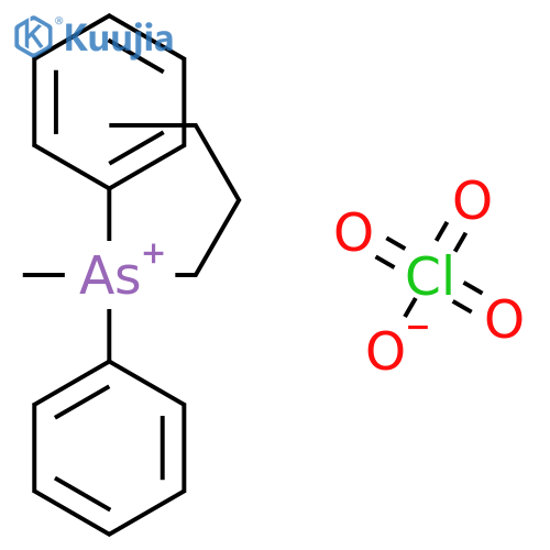 Arsonium, butylmethyldiphenyl-, perchlorate structure