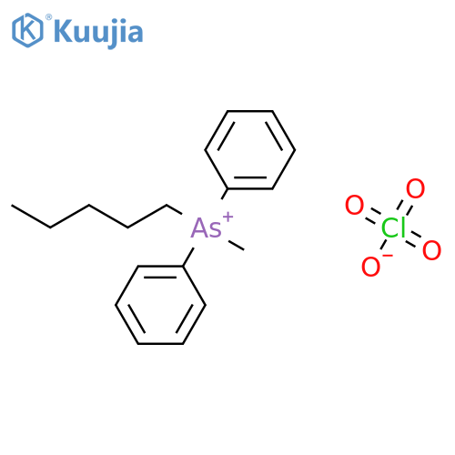 Arsonium, methylpentyldiphenyl-, perchlorate structure