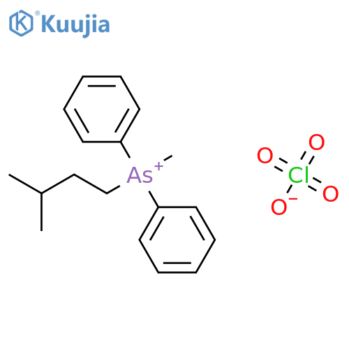 Arsonium, methyl(3-methylbutyl)diphenyl-, perchlorate structure