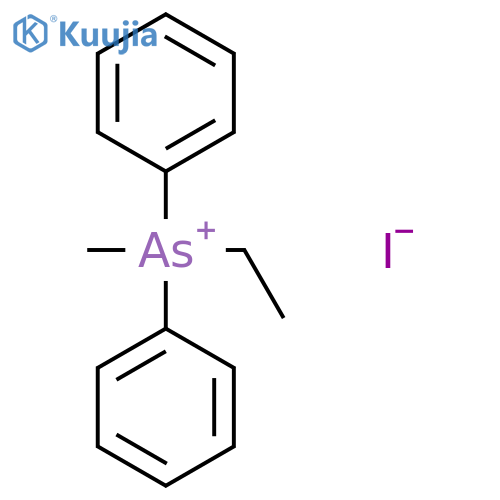 Arsonium, ethylmethyldiphenyl-, iodide structure