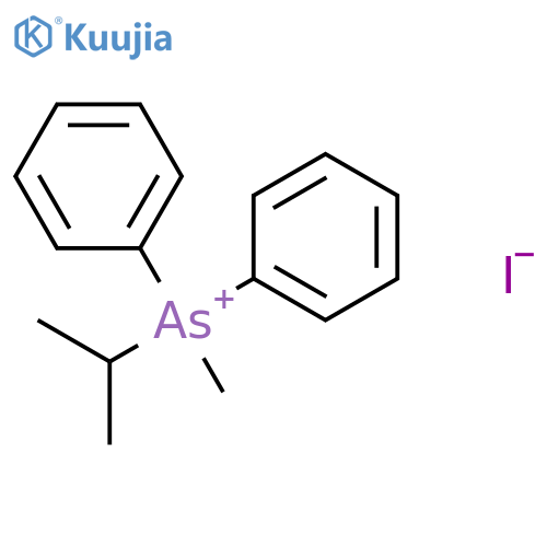 Arsonium, methyl(1-methylethyl)diphenyl-, iodide structure