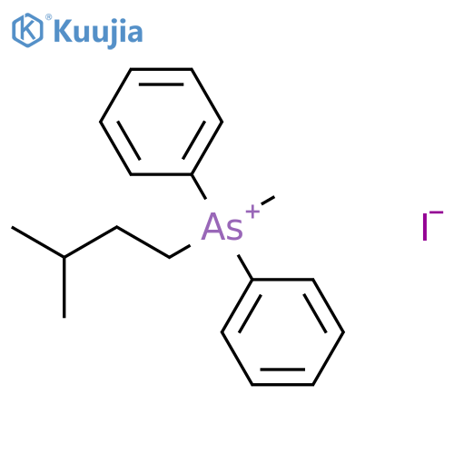 Arsonium, methyl(3-methylbutyl)diphenyl-, iodide structure