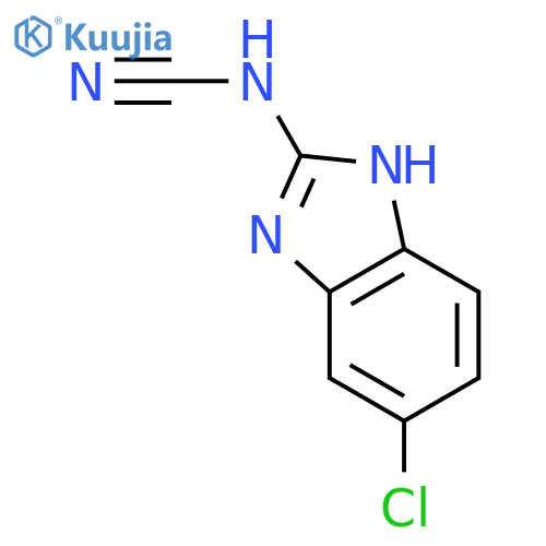 (5-chloro-1H-benzimidazol-2-yl)-Cyanamide structure