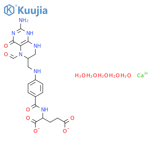 Folinic acid calcium salt pentahydrate structure