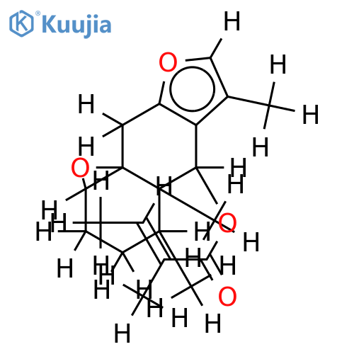 1alpha, 10alpha-Epoxide, 6-angeloyl-6beta-Furanoeremophil-1(10)-en-6-ol structure