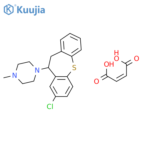Clorotepine maleate, (+)- structure