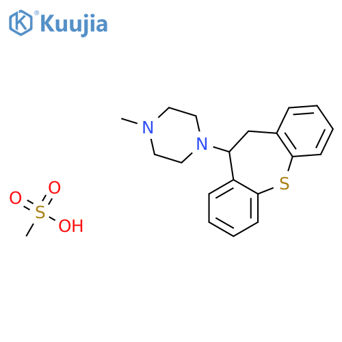 Piperazine, 1-(10,11-dihydrodibenzo(b,f)thiepin-10-yl)-4-methyl-, monomethanesulfonate structure