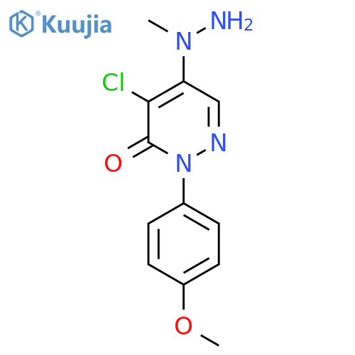 4-Chloro-2-(4-methoxyphenyl)-5-(1-methylhydrazino)-3(2H)-pyridazinone structure