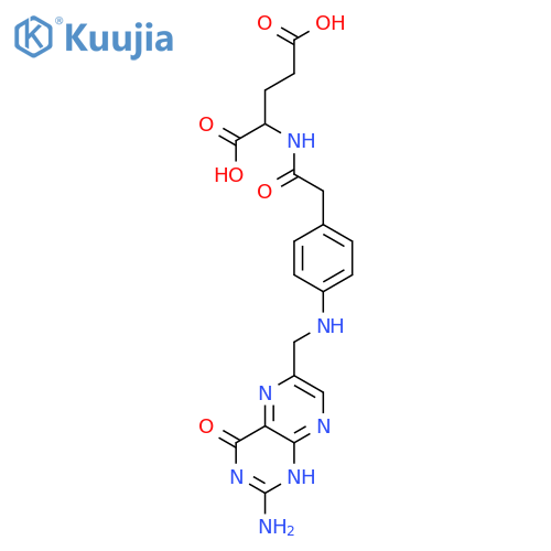 L-Glutamic acid,N-[[4-[[(2-amino-1,4-dihydro-4-oxo-6-pteridinyl)methyl]amino]phenyl]acetyl]-(9CI) structure