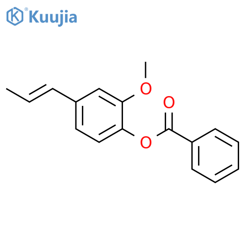 2-methoxy-4-prop-1-enylphenyl benzoate structure