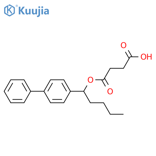 Succinic acid, alpha-butyl-p-phenylbenzyl ester structure
