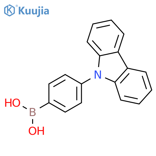 (4-(9H-Carbazol-9-yl)phenyl)boronic acid structure