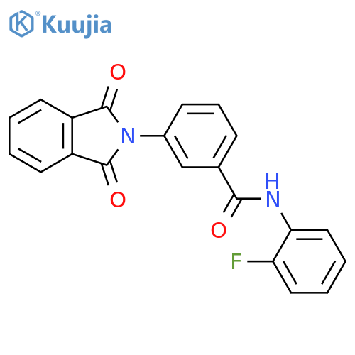 3-(1,3-dioxo-2,3-dihydro-1H-isoindol-2-yl)-N-(2-fluorophenyl)benzamide structure