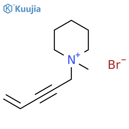1-Methyl-1-(pent-4-en-2-yn-1-yl)piperidin-1-ium bromide structure