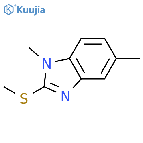 1,5-Dimethyl-2-(methylthio)-1H-benzo[d]imidazole structure