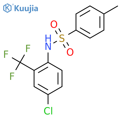 N-[4-chloro-2-(trifluoromethyl)phenyl]-4-methylbenzenesulfonamide structure