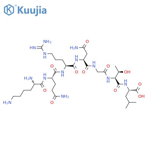 L-Leucine, L-lysyl-L-glutaminyl-L-arginyl-L-asparaginylglycyl-L-threonyl- structure