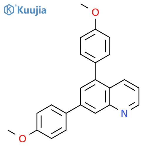 Quinoline, 5,7-bis(4-methoxyphenyl)- structure