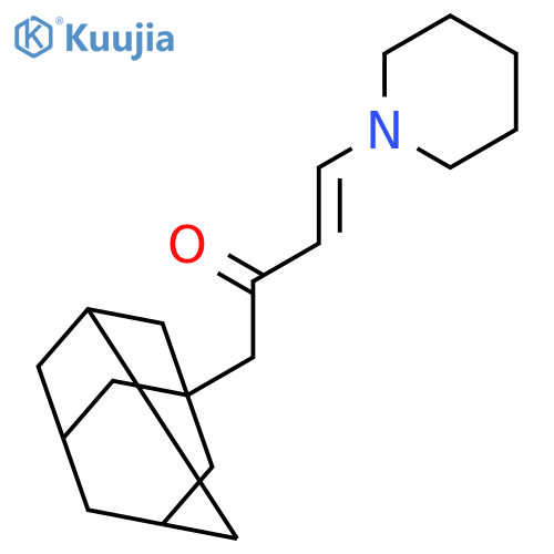 3-Buten-2-one, 4-(1-piperidinyl)-1-tricyclo[3.3.1.13,7]dec-1-yl- structure