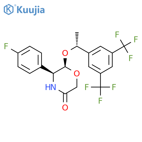 (5S,6R)-6-(1R)-1-3,5-Bis(trifluoromethyl)phenylethoxy-5-(4-fluorophenyl)-3-morpholinoneAprepitant-M3 structure