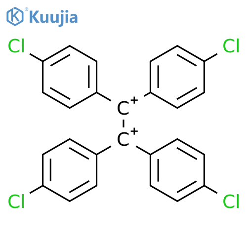 1,2-Ethanediylium, 1,1,2,2-tetrakis(4-chlorophenyl)- structure