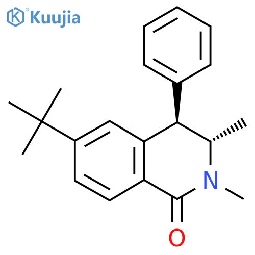 1(2H)-Isocarbostyril, 6-tert-butyl-3,4-dihydro-2,3-dimethyl-4-phenyl-, (E)- structure