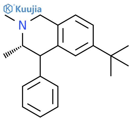 trans-6-tert-Butyl-2,3-dimethyl-4-phenyl-1,2,3,4-tetrahydroisoquinoline structure