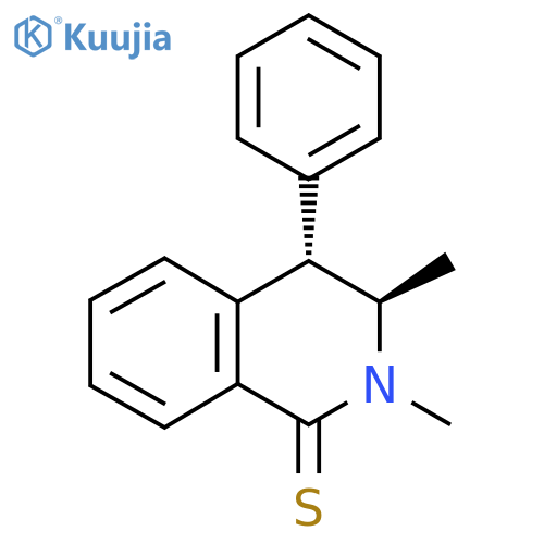 1(2H)-Isoquinolinethione, 3,4-dihydro-2,3-dimethyl-4-phenyl-, (E)- structure