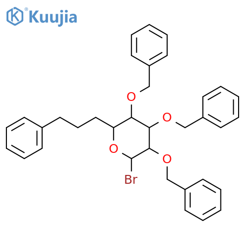 2,3,4,6-Tetra-O-benzyl-a-D-glucopyranosyl Bromide 90%Stabilized with Calcium Carbonate structure