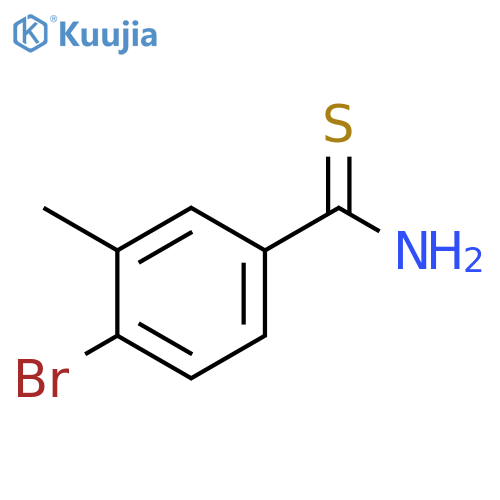 4-bromo-3-methylbenzene-1-carbothioamide structure
