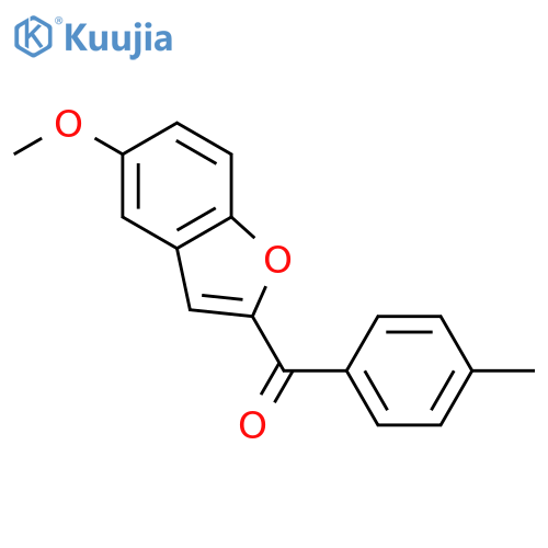 Methanone, (5-methoxy-2-benzofuranyl)(4-methylphenyl)- structure