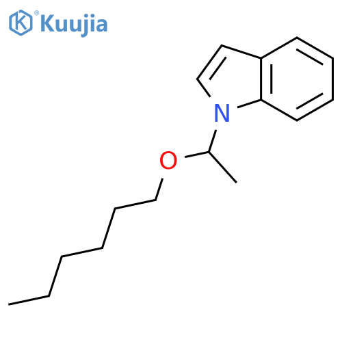 Indole, 1-(1-hexyloxyethyl)- structure