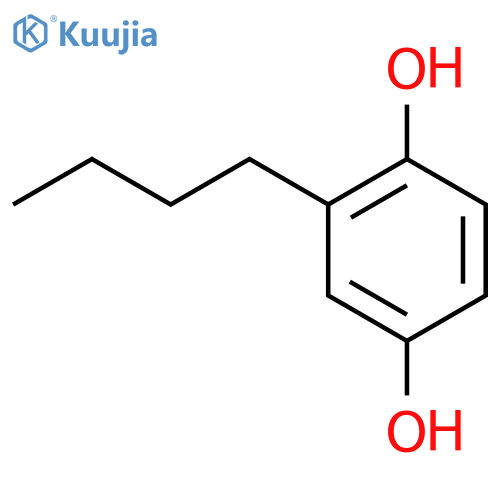 2-Butyl-1,4-dihydroxy Benzene structure
