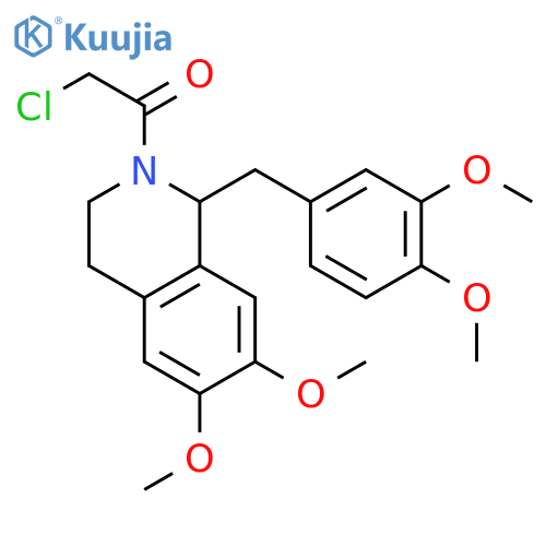 2-Chloro-1-[1-(3,4-dimethoxybenzyl)-6,7-dimethoxy-3,4-dihydroisoquinolin-2(1H)-yl]ethanone structure