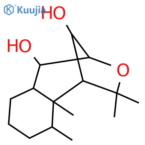1,4-Methano-3-benzoxepin-5,10-diol, decahydro-2,2,9,9a-tetramethyl- structure