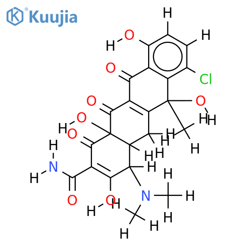 (4aS)-7-Chlor-4c-dimethylamino-3,6t,10,12a-tetrahydroxy-6c-methyl-1,11,12-trioxo-(4ar,12ac)-1,4,4a,5,6,11,12,12a-octahydro-naphthacen-2-carbonsaeure-amid structure