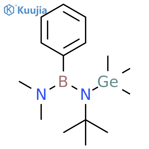Boranediamine, N-(1,1-dimethylethyl)-N',N'-dimethyl-1-phenyl-N-(trimethylgermyl)- (9CI) structure