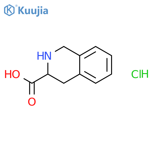 1,2,3,4-Tetrahydroisoquinoline-3-carboxylic acid hydrochloride structure