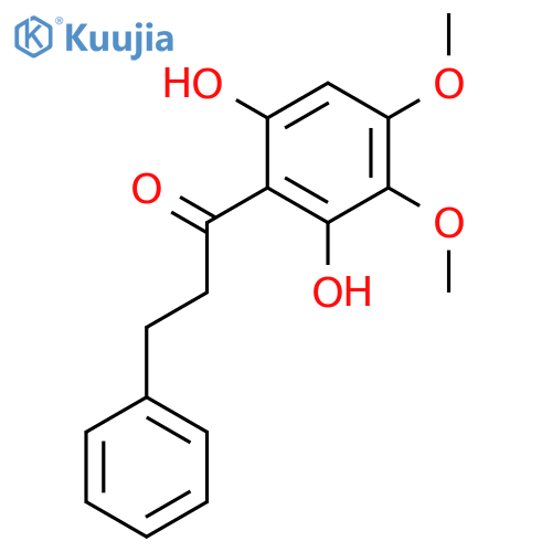 1-(2,6-dihydroxy-3,4-dimethoxy-phenyl)-3-phenyl-propan-1-one structure