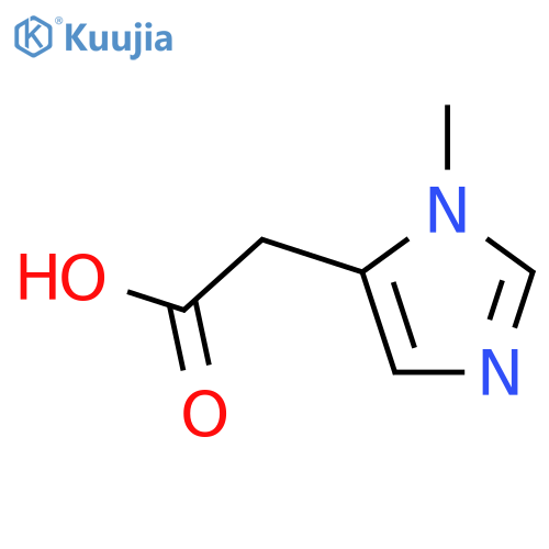 2-(1-methyl-1H-imidazol-5-yl)acetic acid structure