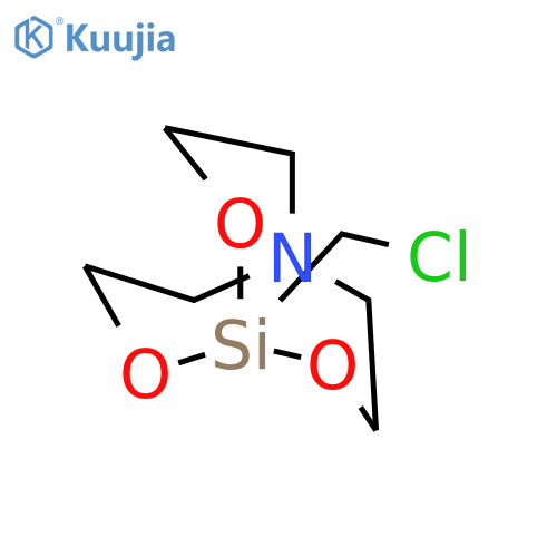 5-(chloromethyl)-4,6,11-trioxa-1-aza-5-silabicyclo[3.3.3]undecane structure