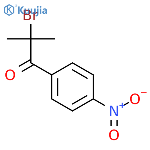 1-Propanone, 2-bromo-2-methyl-1-(4-nitrophenyl)- structure