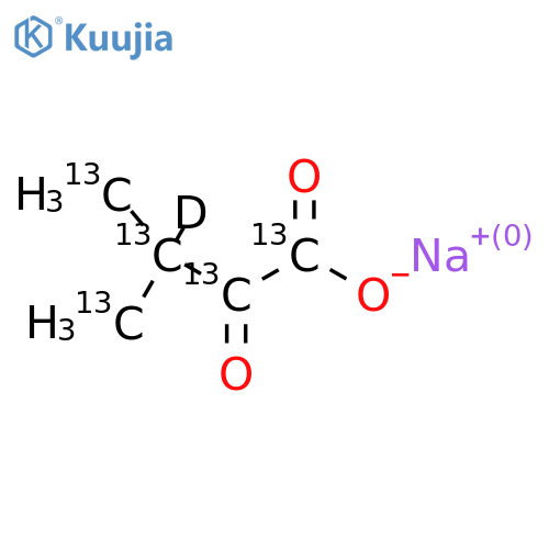 α-Keto Isovaleric Acid-13C5,d Sodium Salt structure